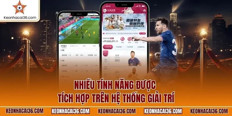 Nhiều tính năng được tích hợp trên hệ thống giải trí